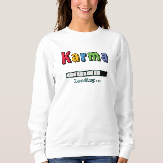 Sudadera Cargando Karma... (Anverso)