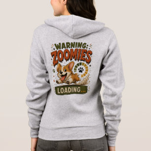 Sudadera "Cargando Zoomies Advertencia"Camiseta divertida p
