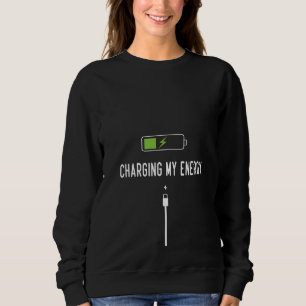 Sudadera Cargar mi energía Minimalista