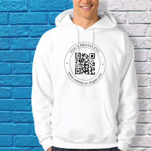 Sudadera Cargar tu propio código QR y texto de Personalizab (Subido por el creador)
