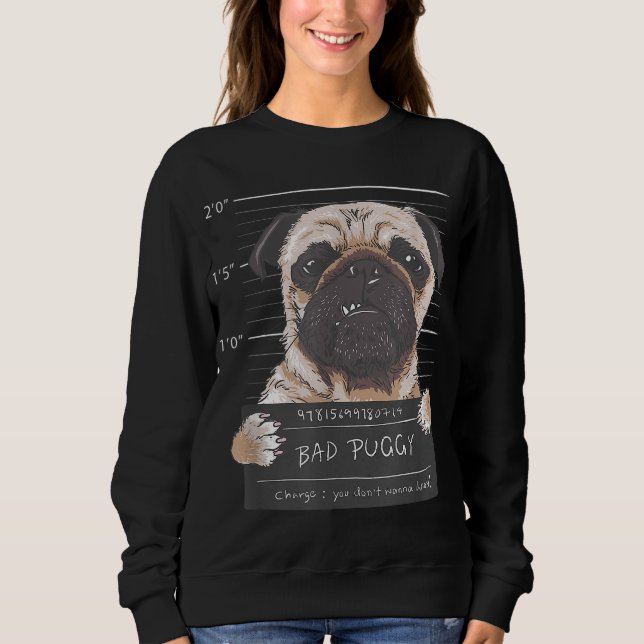 Sudadera Cargo de Puggy malo No quieres saber Perro Papá Pu (Anverso)