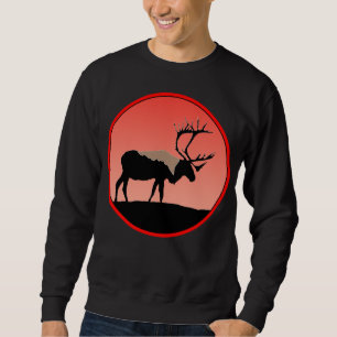 Sudadera Caribou at Sunset - Arte original de la vida salva