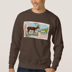 Sudadera Caribú vintage (reno) y Fox Ártica