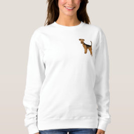 Sudadera Caricatura de Airedale Terrier Perro Bingley Perro