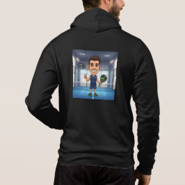Sudadera Caricatura de dibujos animados de jugador de remo 