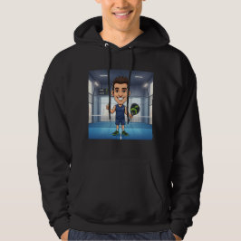 Sudadera Caricatura de dibujos animados de jugador de remo 