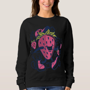Sudadera Caricatura de fruta de fresa Gracioso