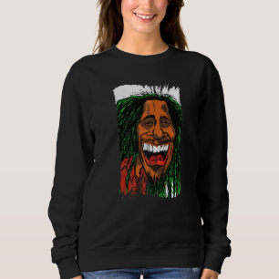 Sudadera Caricatura de Rastafari Caribe Jamaica Hombre Rast