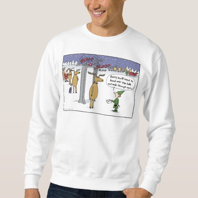 Sudadera Caricatura "Sleigh Security" (Anverso)