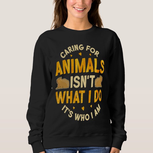 Sudadera Caring for Animals Capybara Animal Rescue Capybara (Anverso)