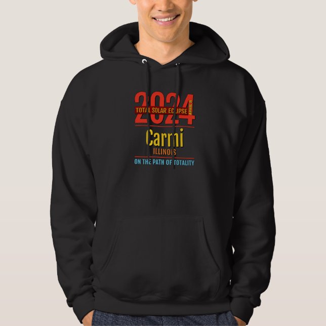 Sudadera Carmi Illinois IL Total Solar Eclipse 2024  4  Pre (Anverso)