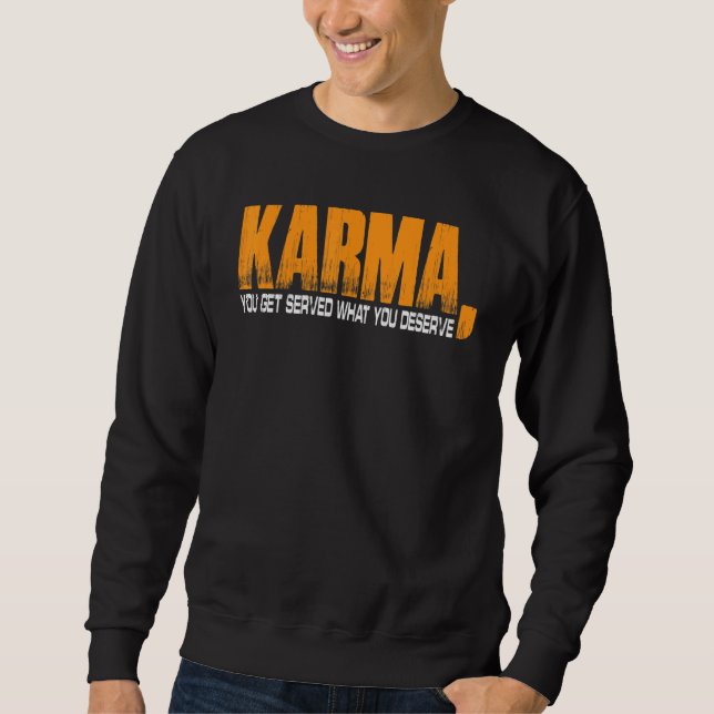 Sudadera Carmín Obtienes Lo Que Mereces (Anverso)