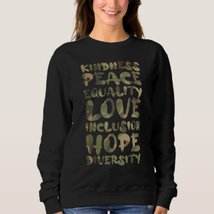 Sudadera Carmouflage Amabilidad Difundiendo Amor, Paz y Eq