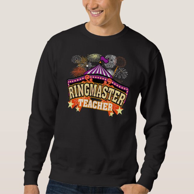 Sudadera Carnaval de circo de maestro de ringmaster de vuel (Anverso)