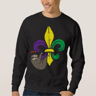 Sudadera Carnaval de Jester Lazy Mardi Gras Hombres Mujeres