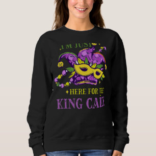Sudadera Carnaval de Mardi Gras justo aquí para el Rey Cake
