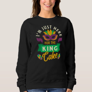 Sudadera Carnaval de Mardi Gras justo aquí para el Rey Cake