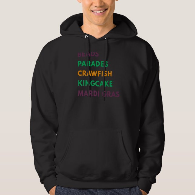 Sudadera Carnaval de Mardi Gras o Caju no sucedió (Anverso)