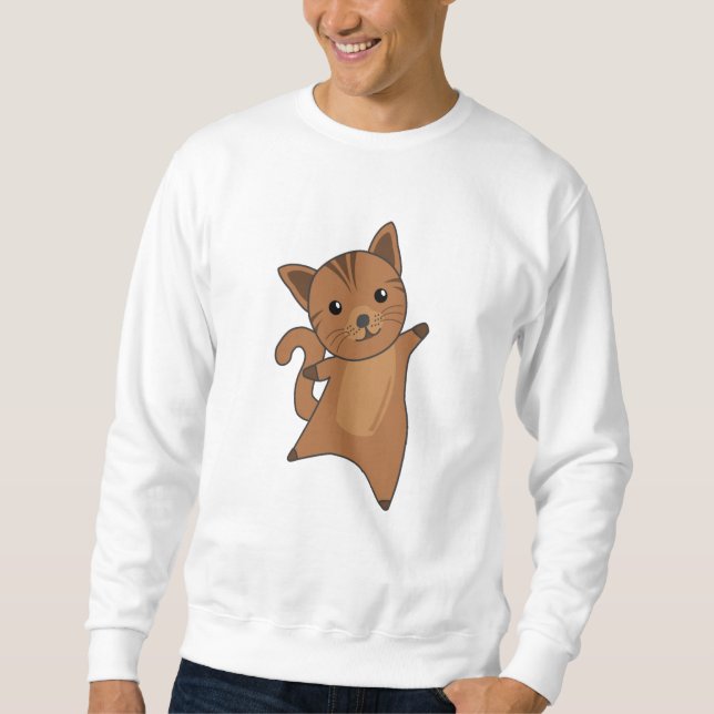 Sudadera Carne de gato Kitty Fur Nose Cute Animals Meow (Anverso)
