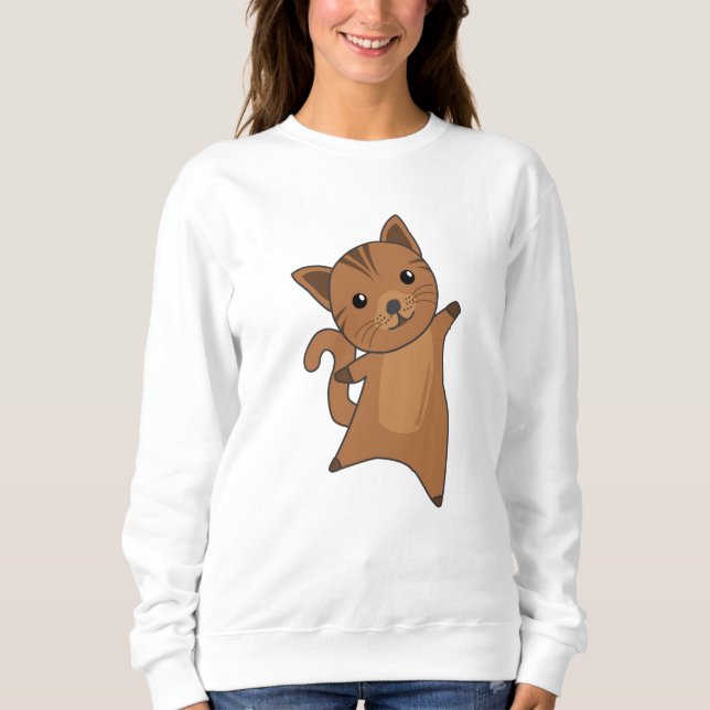 Sudadera Carne de gato Kitty Fur Nose Cute Animals Meow (Anverso)