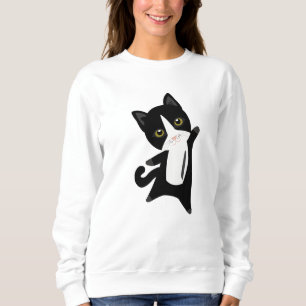 Sudadera Carne de gato Kitty Fur Nose Cute Animals Meow