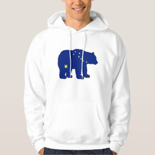 Sudadera Carne de oso de la bandera de Alaska