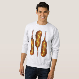Sudadera Carne de perro de maíz caliente Corndog Mustard Ca