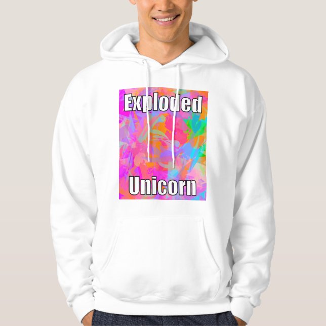 Sudadera Carne de unicornio explotada (Anverso)