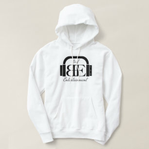 Sudadera Carne de vaca Ent. - Logotipo blanco del negro de