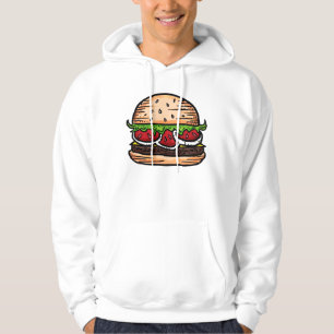 Sudadera Carne gigante de humor para hamburguesas