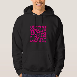 Sudadera Carne Minimalista de los hombres con texto rosa ne