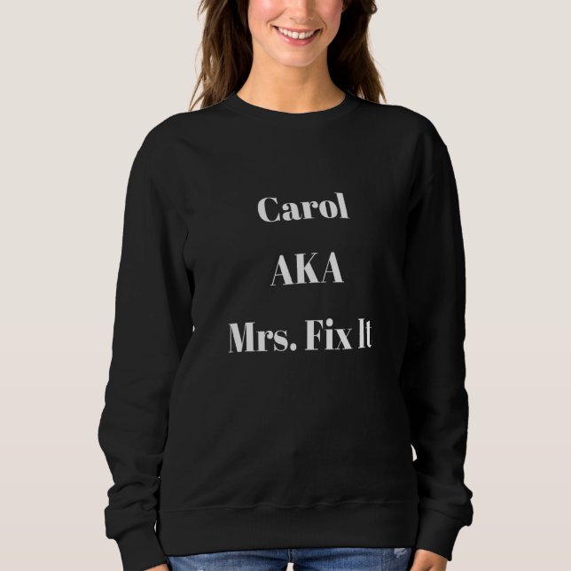 Sudadera Carol Aka Sra Fit Se Dice Sarcástico Diy (Anverso)