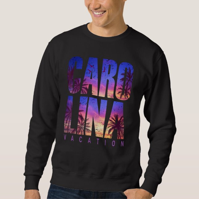 Sudadera Carolina Beach Summer Vacation Matching Family Gro (Anverso)