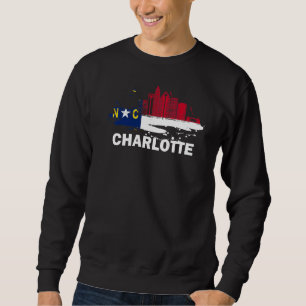 Sudadera Carolina del Norte Bandera del Estado Charlotte