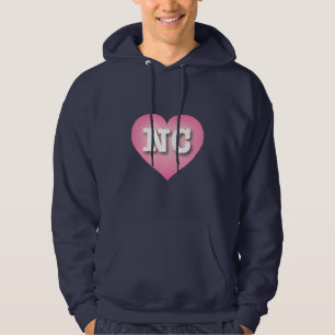 Sudadera Carolina del Norte: Corazón rosado de moda - Amo N