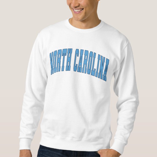 Sudadera Carolina del Norte Estilo de Universidad de Varsit (Anverso)