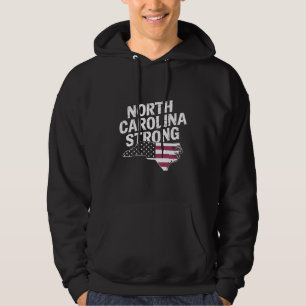 Sudadera Carolina del Norte fuerte con bandera de NC State 