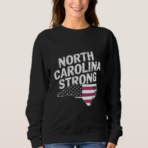Sudadera Carolina del Norte fuerte con NC State y bandera d