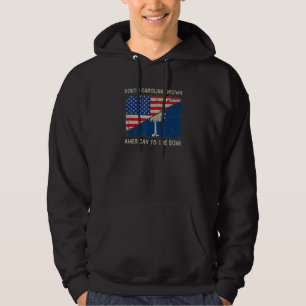 Sudadera Carolina del Sur Crece Americano Hasta El Hueso Ho