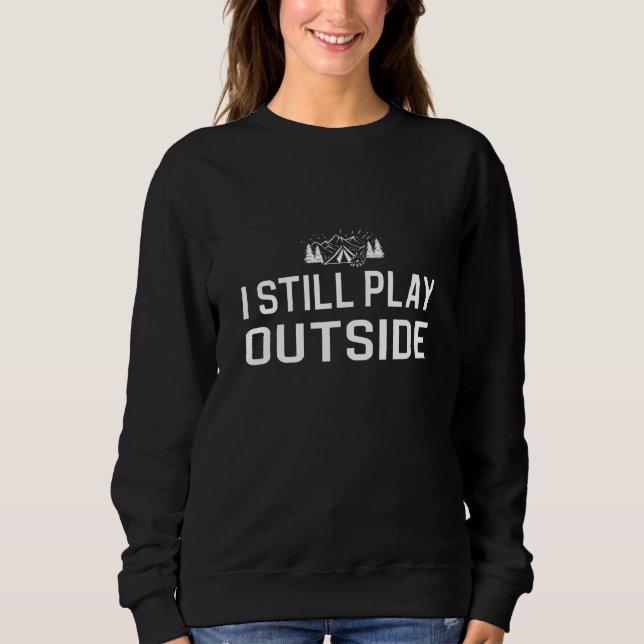 Sudadera Carpa de fogata de camping (Anverso)