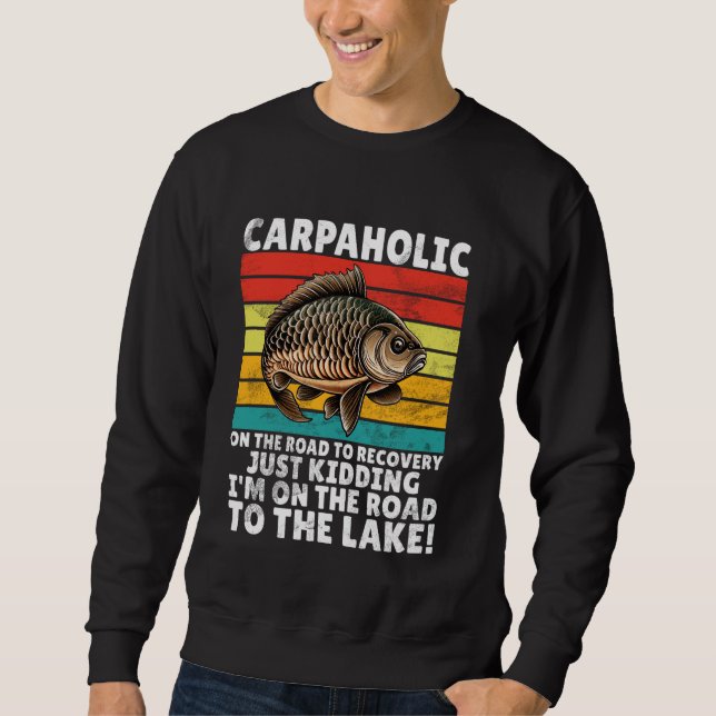 Sudadera Carpaholic Carp Fishing (Anverso)