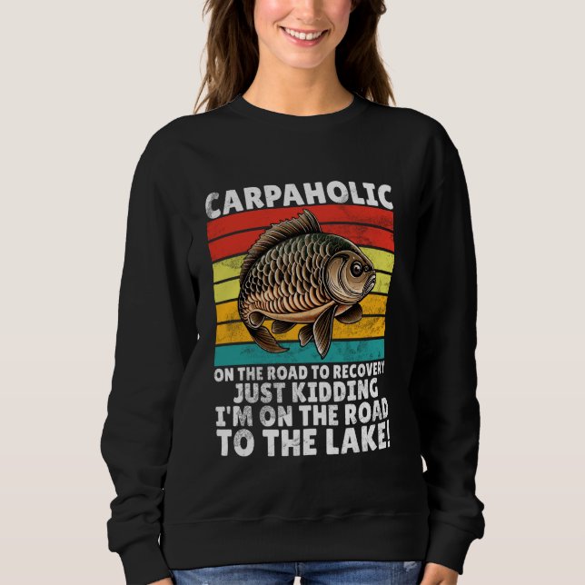 Sudadera Carpaholic Carp Fishing (Anverso)