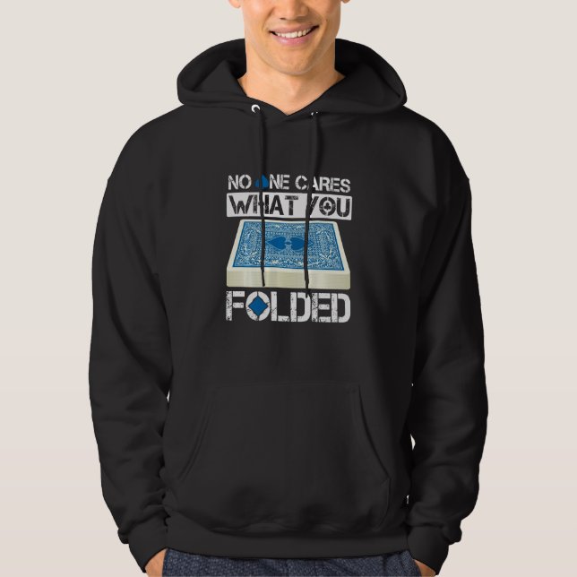 Sudadera Carpeta de cubierta plegable Texas Holdem Poker Ca (Anverso)
