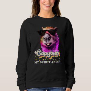 Sudadera Carpincho es mi animal espiritual Carpincho Gafas