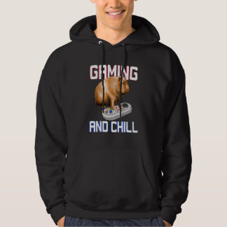 Sudadera Carpincho Jugando Videojuego Fauna Animal Capybara