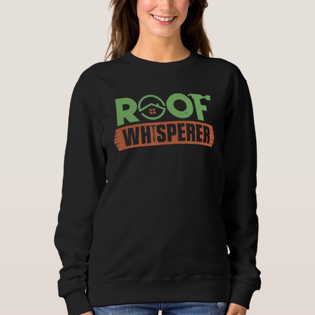 Sudadera Carpintería de carpintería en el tejado de cubreca (Anverso)
