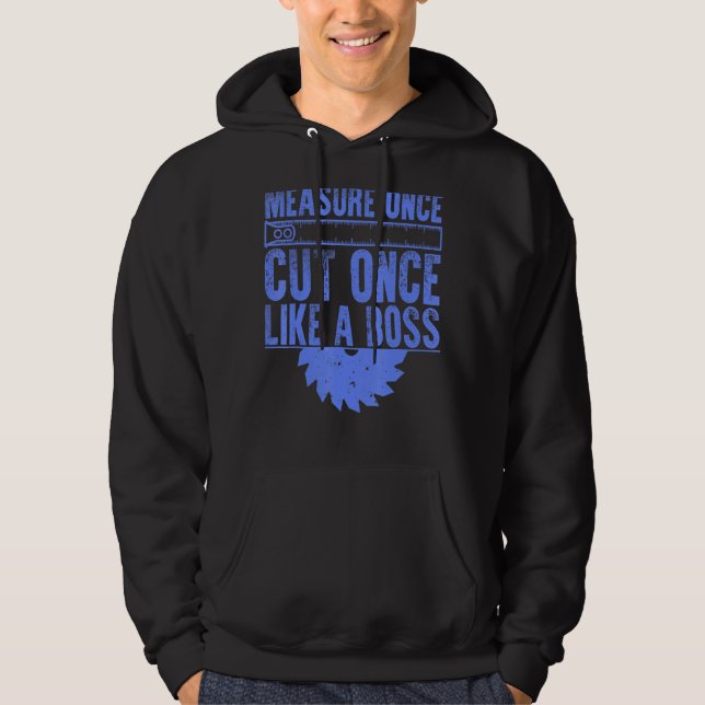 Sudadera Carpintería de carpintero de papá de los hombres d (Anverso)