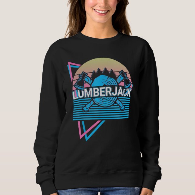 Sudadera Carpintería Leñador Retro (Anverso)