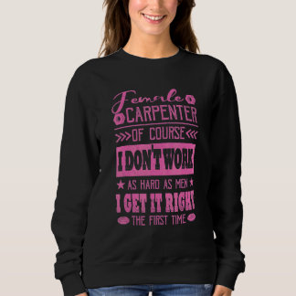 Sudadera Carpintero Femenino Lo Hace Bien Por Primera Vez 1