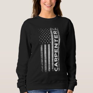 Sudadera Carpintero Patriótico Trabajos De Madera Madera Ca